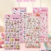 Adesivos Autênticos de Espuma 3D da Hello Kitty Adesivos de Fantasia de Camada Única Sanrio Menina Adesivos Artesanais Recompensas para Bebês