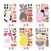 Pegatinas de Pascua para Niños Pegatinas de Huevo de Pascua Conejito Pegatinas para Hacer Manualidades Pegatinas Faciales Fabricantes
