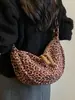 Bolso de axila para mujer, nueva colección de verano 2026, bolso de hombro de gran capacidad, bolso cruzado de moda, bolso popular con estampado de leopardo para el día a día