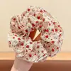 Goma para el pelo con estampado estilo Academia Melard para mujer, scrunchie de satén con malla de estampado de leopardo vintage, banda elástica de alta elasticidad y duradera