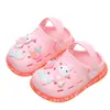 Chinelos infantis verão meninas fofos sola macia antiderrapante sandálias infantis infantil bebê sapatos buraco meninos