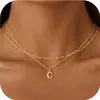Nuevo Producto Transfronterizo de Comercio Exterior: Collar de 26 Letras, Acero Inoxidable, Diseño Personalizado, Estilo en Capas, Cadena para Clavícula, Joyería para Mujer