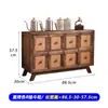 Aparador de Madeira Maciça Vintage Armazenamento Estilo Country Americano Sala de Estar Armário Antigo Pousada Armário de Jantar Balde Decorativo Criativo Armário