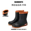 Botas de Lluvia Transfronterizas para Mujer para el Trayecto, Botas de Lluvia Impermeables, Cubrezapatos de Moda de Media Caña, Zapatos de Goma Resistentes al Desgaste con Suela Blanda Antideslizante para Mujer