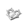 Pendientes Transfronterizos Corazón de Espina Aleación de Titanio G23 Accesorios de Titanio 0.9 Diente Exterior Hélice de Oreja Clavo para Piercing Joyería Cabeza