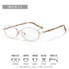 Óculos com Fio de Ouro Estilo Old Money para Mulheres Armação de Óculos para Miopia Elegante 97004F Estilo Coreano Lente Espelhada para Rosto Nu Armação Ultra-leve TR90