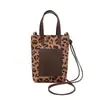 Bolso Retro de Nicho con Estampado de Leopardo para Otoño e Invierno para Mujer 2025 Nuevo Bolso Cruzado Versátil Muy Popular Bolso para Teléfono Móvil de Gamuza