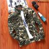 Chaqueta Casual Camuflaje Estilo Herramientas Nuevo Estilo Americano Abrigo para Hombre Otoño e Invierno Cuello Vertical Herramientas Chaqueta de Moda para Hombre