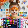 Conjunto de Tinta Facial e Corporal Mais Vendido no Exterior, Materiais de Pintura Corporal Cosplay Pintados à Mão, Tinta Infantil Fácil de Limpar