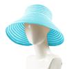 Chapéu de Verão para Mulheres, Chapéu de Praia com Proteção Solar, Chapéu de Sol para Exterior, Aba Larga, Dobrável, Chapéu de Palha com Topo Aberto, Aba Larga