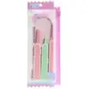Set de tijeras y recortador de cejas multiestilo en colores macaron, herramienta de moda y útil para principiantes, herramienta para recortar cejas, venta al por mayor desde el fabricante