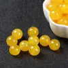 Pulseras de Ágata Amarillo Natural para Hombres y Mujeres, Cuentas Sueltas de Jade Calcedonia, Pulseras de Cristal Semi-Terminadas, Pulseras con Cuentas de Ágata Natural