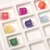 Flor de Muguete Tridimensional Cabeza de Gatito Resina que Cambia de Color con UV Cuentas para Pulsera Hecha a Mano con Cuentas Colgante Accesorios