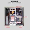 Chassi montado na parede servidor industrial placa-mãe MATX fonte FLEX bit mini CNC visão industrial cinza