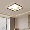 Lámpara de Dormitorio Principal Estética Estilo Canción, Lámpara de Techo Nueva Estilo Chino Color Nogal, Lámpara Acogedora Retro Vintage para Habitación Infantil