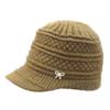 Sombrero para personas de mediana edad y ancianos para mujer, sombrero de lana grueso de invierno para madre, abuela, anciana, para andar en bicicleta en otoño e invierno para mantener el calor