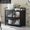 Aparador Vitrina Gabinete de Cocina para el Hogar Gabinete Multifuncional para Té Gabinete de Aleación de Aluminio Gabinete de Almacenamiento Gabinete Organizador