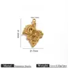 Colgante con forma de pez de acero inoxidable, accesorios para joyería DIY, peces grandes y pequeños texturizados, colgantes de concha para pulseras y collares