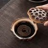 Quemador de incienso de plato de vaina de loto cerámica de cambio de horno quemador de incienso estilo Zen sala de estudio sala de té quemador de incienso de sándalo áloe madera dormitorio plato para espiral de mosquitos