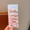 Pasador de Perla de Concha con Purpurina Fina tipo Gelatina para Niñas, Pinza Dulce para Flequillo, Pinza de Pato, Accesorio para el Cabello de Nicho