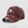 Gorra de Béisbol para Bebé de 3 a 8 Años Otoño Moda Letra B Pana Gorra con Visera Moda Retro Gorra para Niños Venta al por Mayor