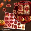 Pegatinas de Feliz Año Nuevo, Te Deseo Prosperidad y Buena Suerte, Decoración de Caja de Regalo de Frutas, Pegatinas Selladoras para Empaques de Horneado con Adhesivo de Secado Lento