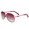 Nuevas gafas de sol polarizadas de metal para mujer, producto transfronterizo, monopolio, gafas de piloto, gafas de sol anti-UV 801