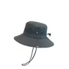 Sombrero de Sol para Exteriores, Sombrero de Sol, Sombrero de Senderismo, Sombrero Vaquero Occidental de Senderismo, Sombrero de Pescador, Sombrero de Protección Solar para Escalada, Transpirable de Cuatro Agujeros