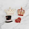 Deseo Venta caliente Nueva joyería Dibujos animados Lindo Caballero Sombrero Corona Amor Broche Fuente transfronteriza Venta caliente
