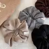Goma para el pelo de punto suave Maillard para mujer 2025 Nuevo Principios de Otoño Elegante Goma para el pelo Accesorio para el pelo Tocado