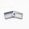 Caja Rectangular de Hojalata para Pendientes, Caja de Hojalata con Ventana para Joyería, Caja de Hojalata en Stock