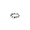 Anillo Abierto de Plata Esterlina S925 Anillo de Partición Anillo Abierto con Estampado de Leopardo Corriendo Anillo con Cierre de Hebilla Accesorios Diy Wen para Jugar con Bodhi de Cuerda Ancha