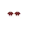 Pendientes de Perla con Forma de Pétalo y Gota de Aceite Ancola, Aguja de Plata, Otoño e Invierno, para Mujer, Estilo Vintage, Pendientes de Lujo Ligero