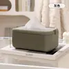 Caja de Pañuelos para Sala de Estar, Baño de Lujo Ligero de Gama Alta, Portapañuelos Creativo para Uso Doméstico, Caja de Almacenamiento de Pañuelos de Servilleta para Mesa de Comedor y Escritorio