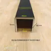 Ranura en forma de U de aleación de aluminio, negro/plateado, con una pequeña tira empotrada, ancho interior 6-10, perfil de aluminio engrosado, ranura para riel de vidrio