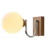 Lámpara de Pared Retro Americana Lámpara de Mesita de Noche para Dormitorio 2026 Modelo Nuevo Fondo Color Nogal Lámpara de Pared Iluminación Zhongshan 731L