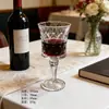 Taça de champanhe francesa elegante taça de vidro diamante taça de vinho tinto medieval estilo retrô europeu hotel Cálice