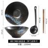 Tazón de Ramen Japonés Tazón Grande para Fideos Tazón Creativo con Forma de Sombrero de Bambú Tazón de Trompeta Tazón para Fideos Tazón para Comer Fideos Instantáneos Vajilla de Cerámica Tazón para Sopa