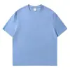 Versión Alta Exportación Transfronteriza Nuevo S t O Piedra Brújula Color Puro Pulsera Camiseta de Manga Corta Cuello Redondo Tendencia para Hombre