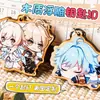 Colgantes de Madera de Dibujos Animados, Merchandising de Celebridades de Anime, Colgantes de Madera con Grabado Láser, Llaveros de Imitación de Goma, Hecho a Medida
