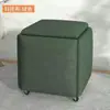 Taburete Cubo Simple Cinco en Uno para Uso Doméstico, Taburete de Mesa de Café para Sala de Estar, Taburete de Comedor, Taburete para Cambiar Zapatos, Taburete Multifuncional de Combinación con Almacenamiento