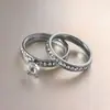 Anillo de circón de nicho caliente transfronterizo simple pulsera de estilo de lujo ligero para mujer anillo de pareja de alto diseño ventas directas de fábrica