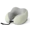 Almohada en Forma de U Espuma Viscoelástica Almohada para el Cuello Venta al por Mayor Portátil Hogar Viaje Almohada Cervical Almohada para Siesta en la Oficina Protección del Cuello Almohada en Forma de U