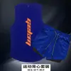 Conjunto Esportivo Masculino Calça de Corrida ao Ar Livre Fitness Verão Basquete Treinamento Secagem Rápida Regata Sem Mangas Roupa de Fitness para Corrida Noturna