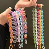 Correa para teléfono mate inspirada en colores dopamina, funda de teléfono, cadena para muñeca, llavero, accesorio para bolso y amuleto anti-pérdida