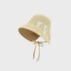 Sombrero de sol abierto tejido de paja, nuevo estilo de verano, sombrero de punto transpirable, sombrero de ala ancha para exteriores que hace que la cara parezca más pequeña, sombrero de pescador