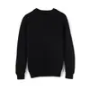 Suéter de Punto de Lana Pura con Cuello Redondo para Niños y Niñas Cachemir Otoño e Invierno Jersey Color Sólido Engrosado Base Estilo Occidental Ropa Infantil