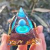Comercio transfronterizo Amazon Pirámide de cristal Cristal Grava Pegamento Resina Hogar Escritorio Decoración hecha a mano Regalo
