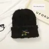 Chapéu de Lã Tricotado da Moda, Chapéu Feminino Estilo Japonês que Afina o Rosto, Chapéu de Cúpula Fofo e Quente, Chapéu Pequeno Estilo Coreano para Outono e Inverno