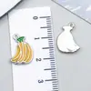 Aceite de Fruta K Blanca Transfronterizo Aleación con Goteo Fresa Plátano Cereza Accesorios para Joyería DIY Llavero Pulsera Collar Colgante